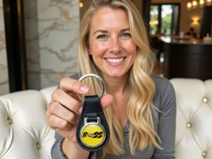 Leather Key Bag Elegant Make Luxury Version